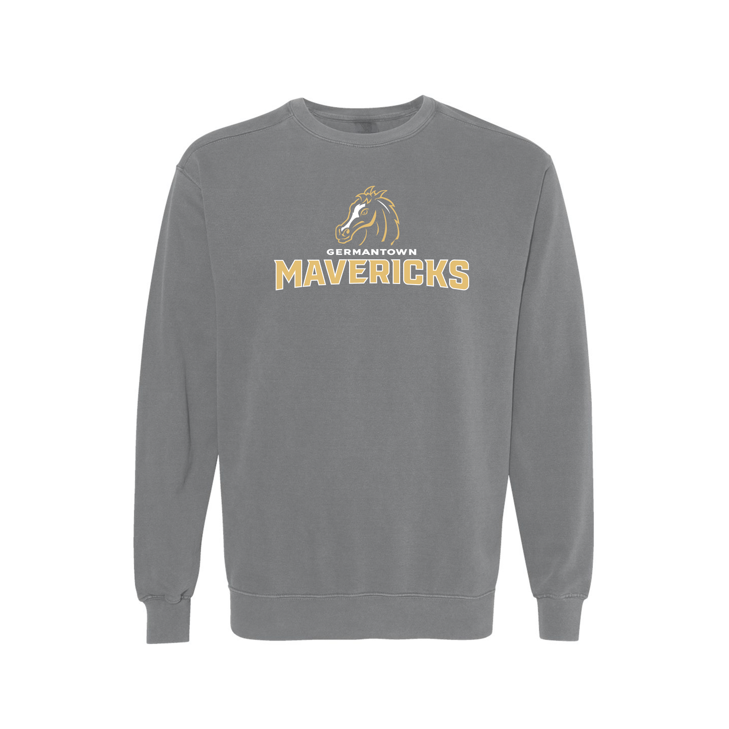 GHS | Mavericks Garment-Dyed Crewneck Sweatshirt in Pepper