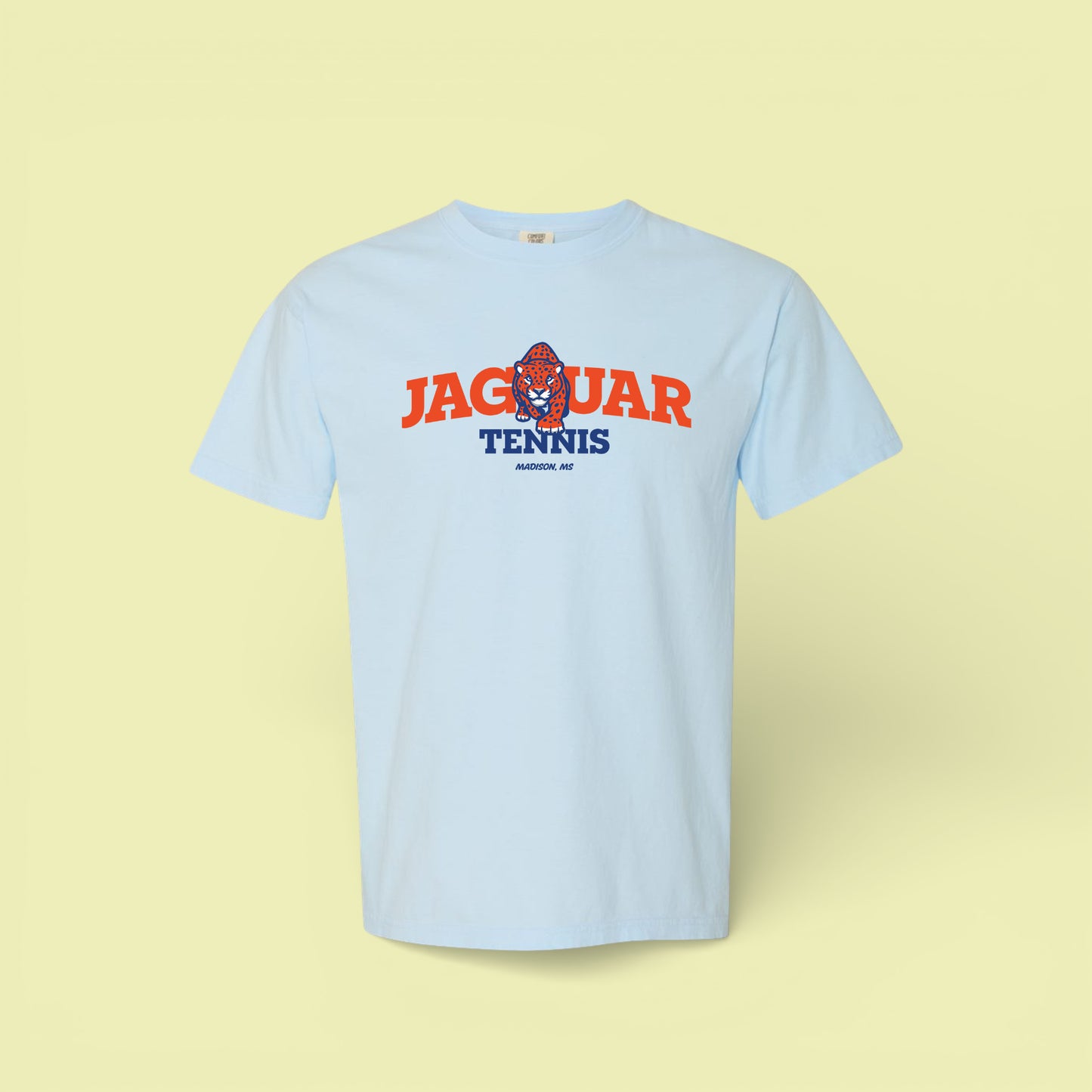 Jaguar Tennis | Jag Arch Comfort Colors Chambray T-Shirt