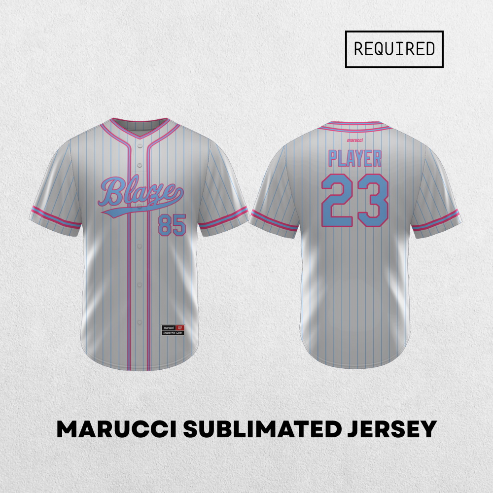 Brick City Blaze | Marucci Pinstripe Sublimated Jersey