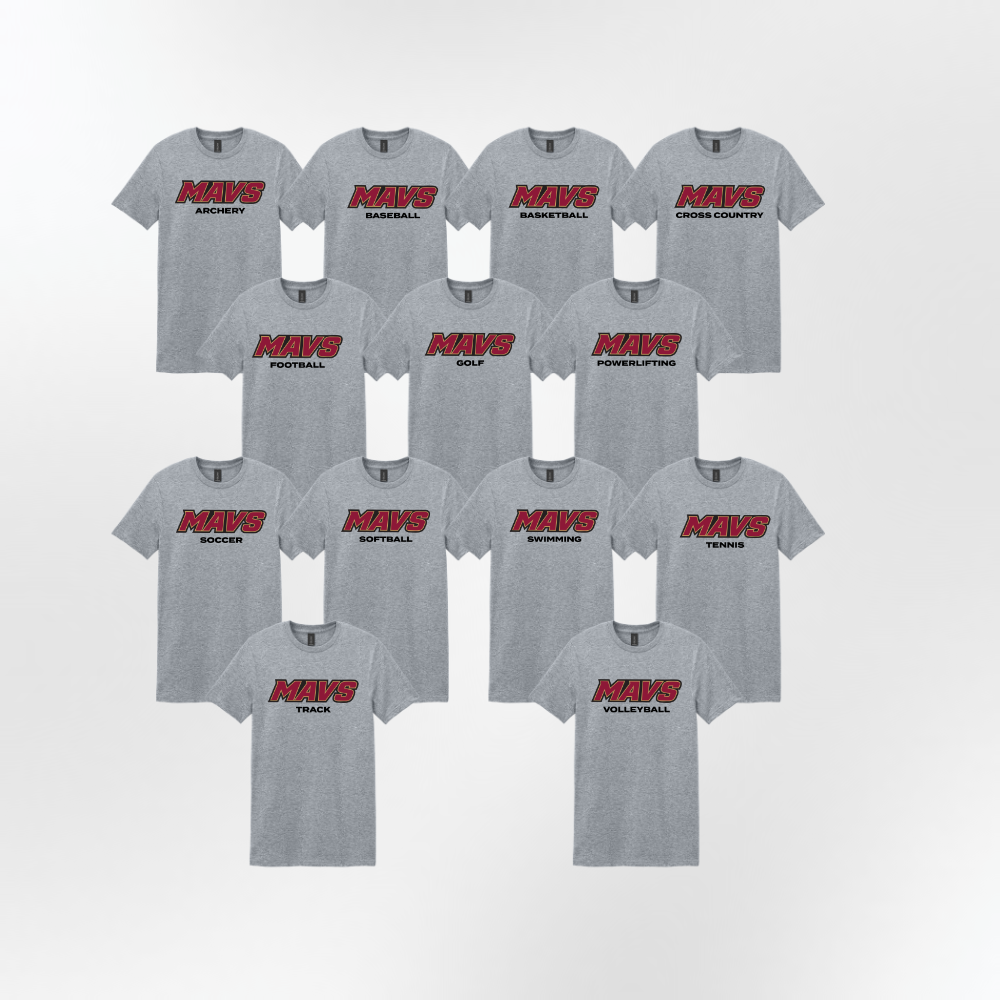 GHS | Mavs Sport Specific Cotton Blend Tee in Athletic Grey