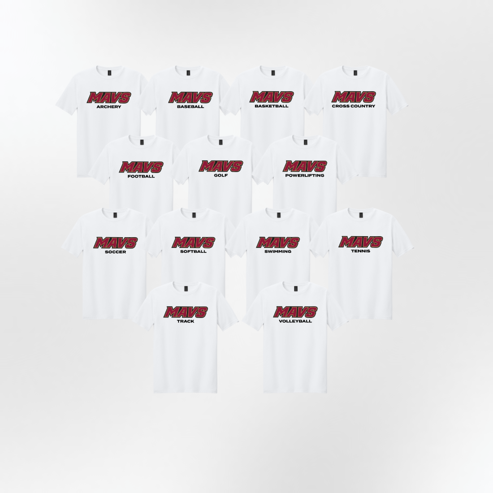 GHS | Mavs Sport Specific Cotton Blend Tee in White