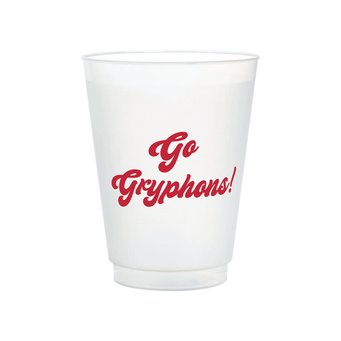 Saint Augustine | Go Gryphons Frosted Cups (Set of 8)