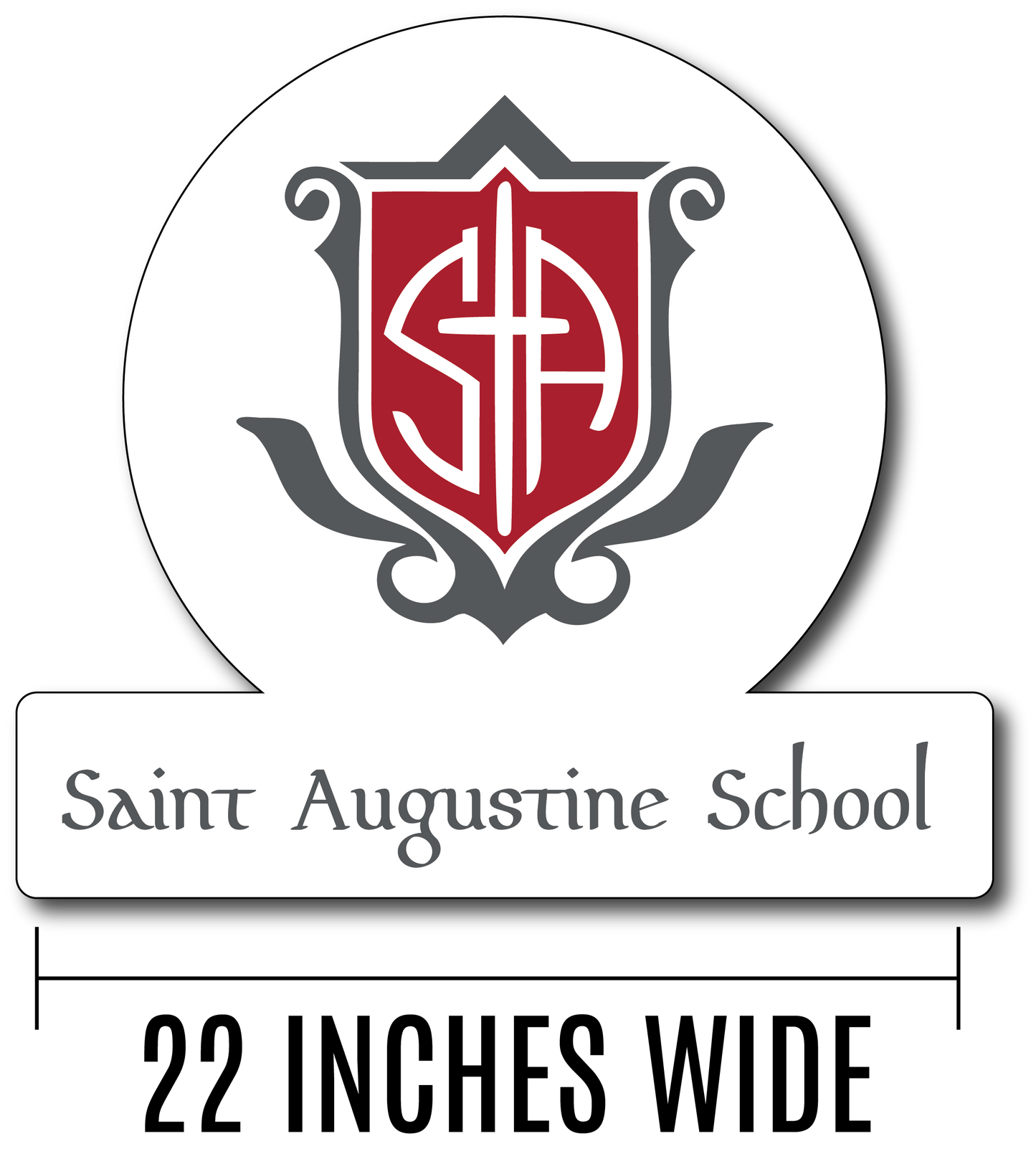 Saint Augustine | Die-cut Yard Sign