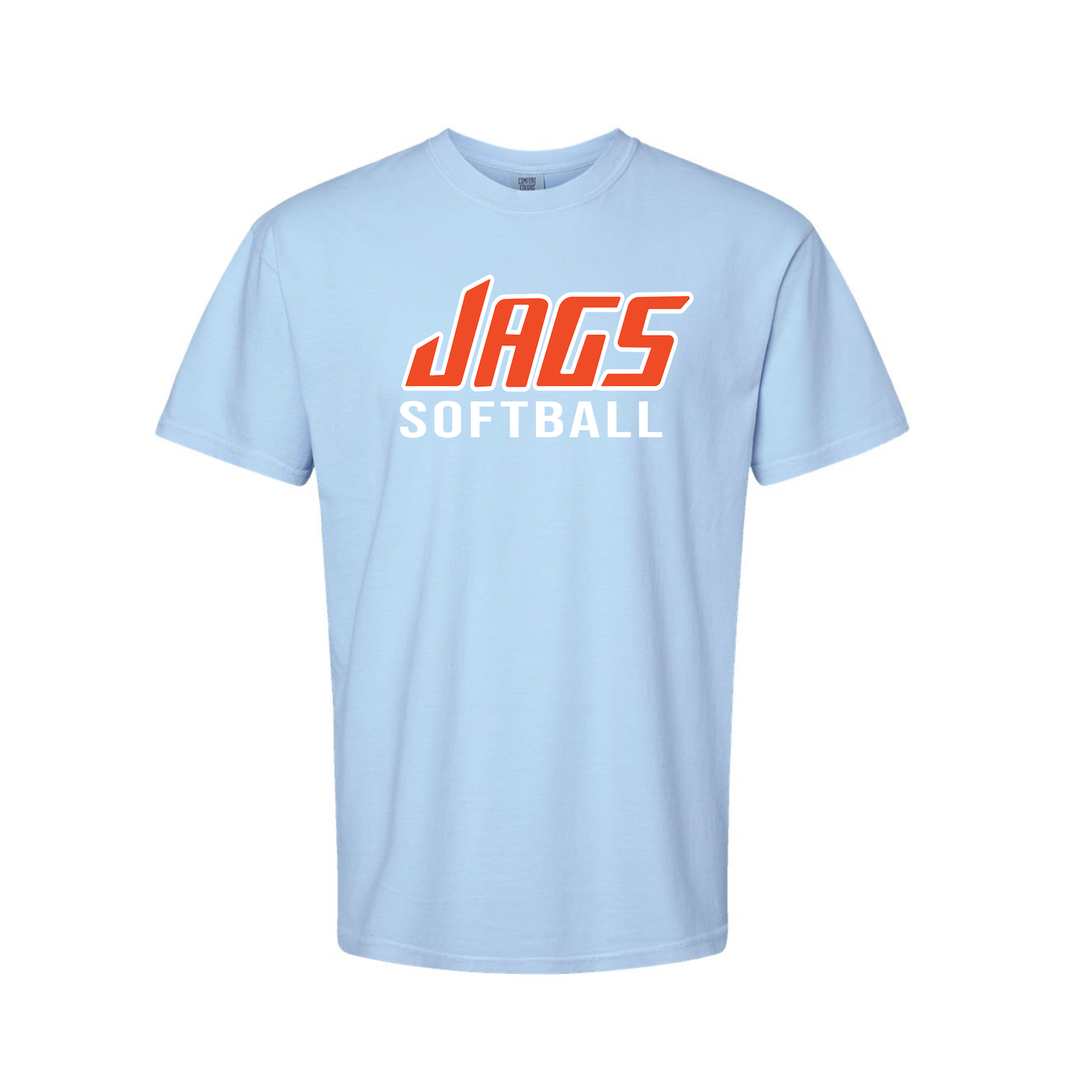 MC Softball | Comfort Colors Hydrangea T-Shirt | Jags Softball