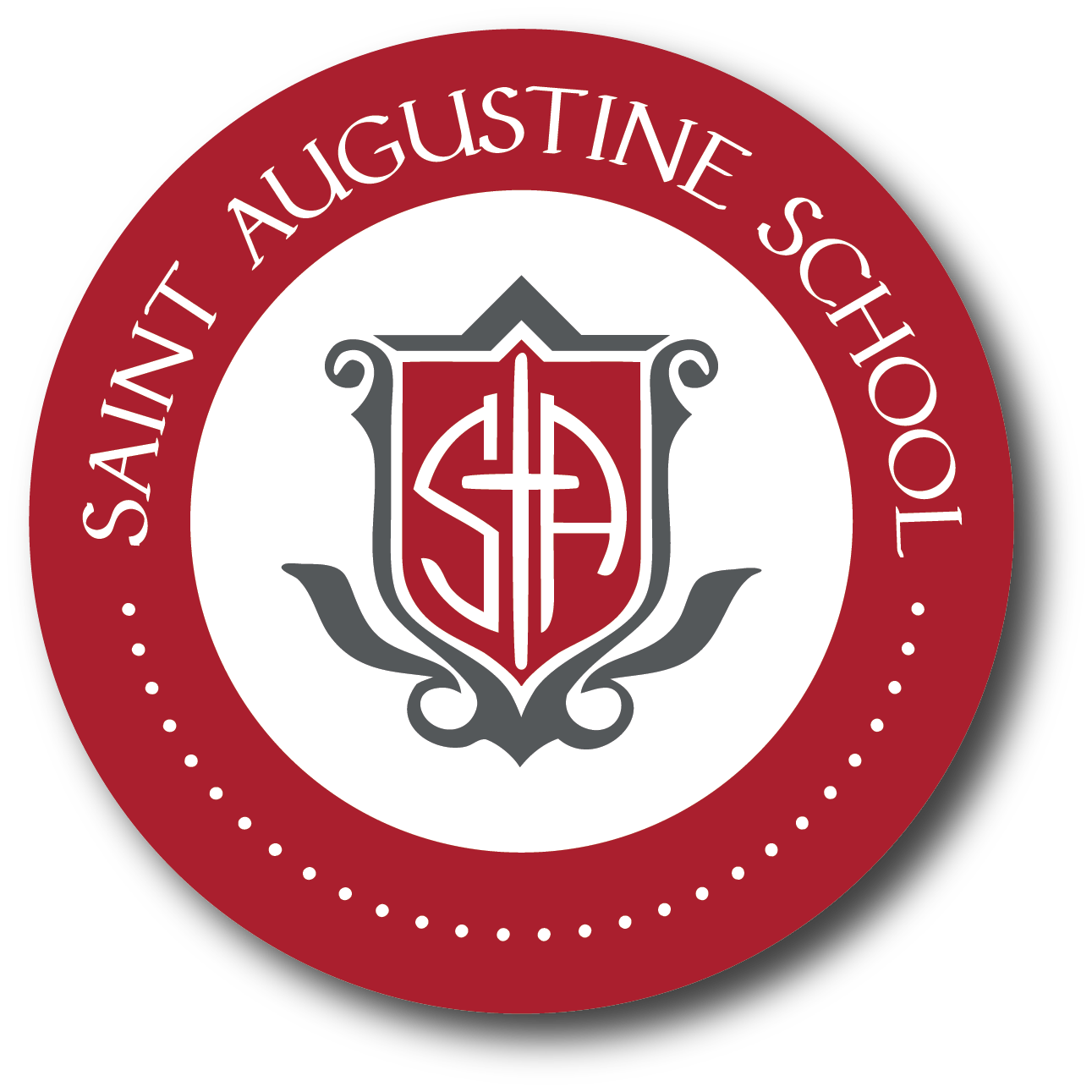 Saint Augustine | Circular 4" Sticker