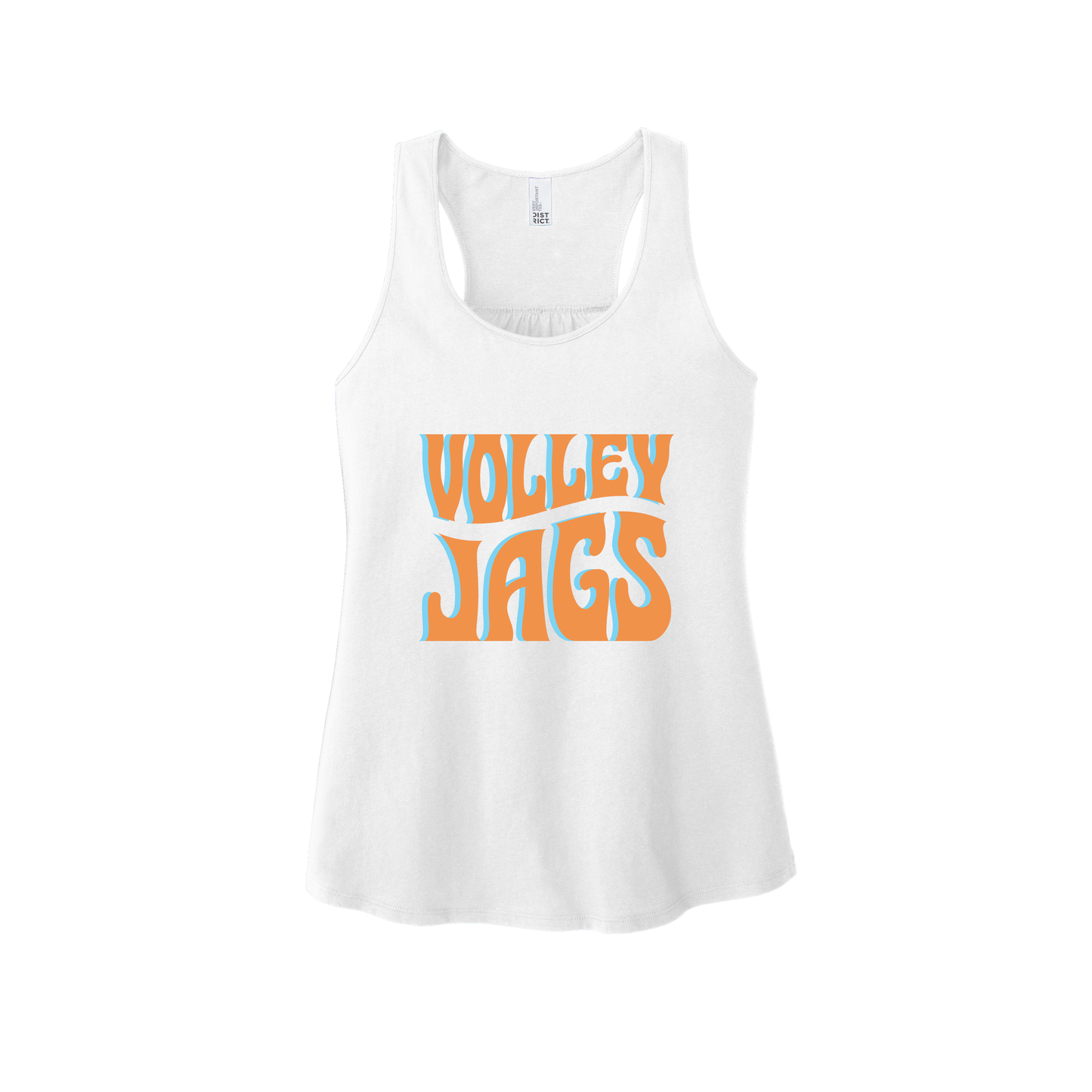 MC Volleyball - 2D Volley Jags White Jersey Tank