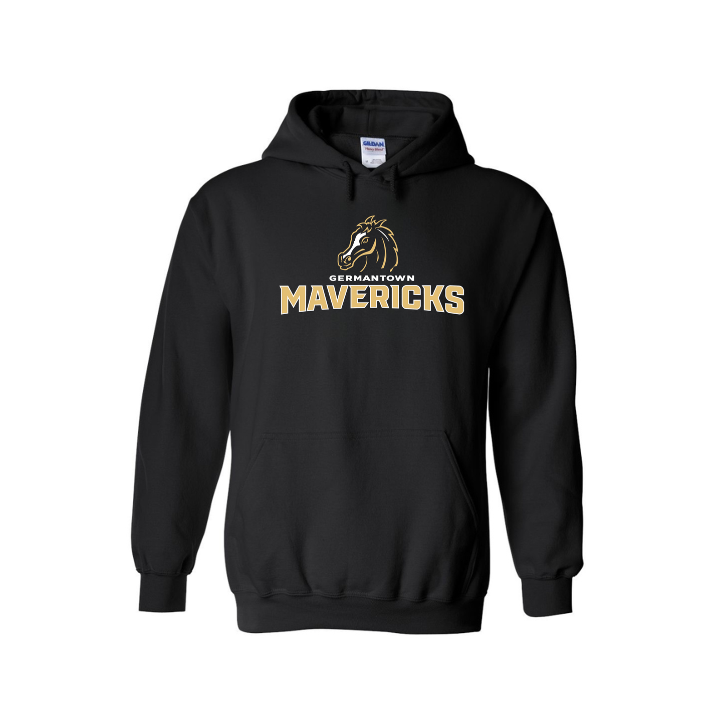 GHS | Mavericks Heavy Blend Hooded Sweatshirt in Black