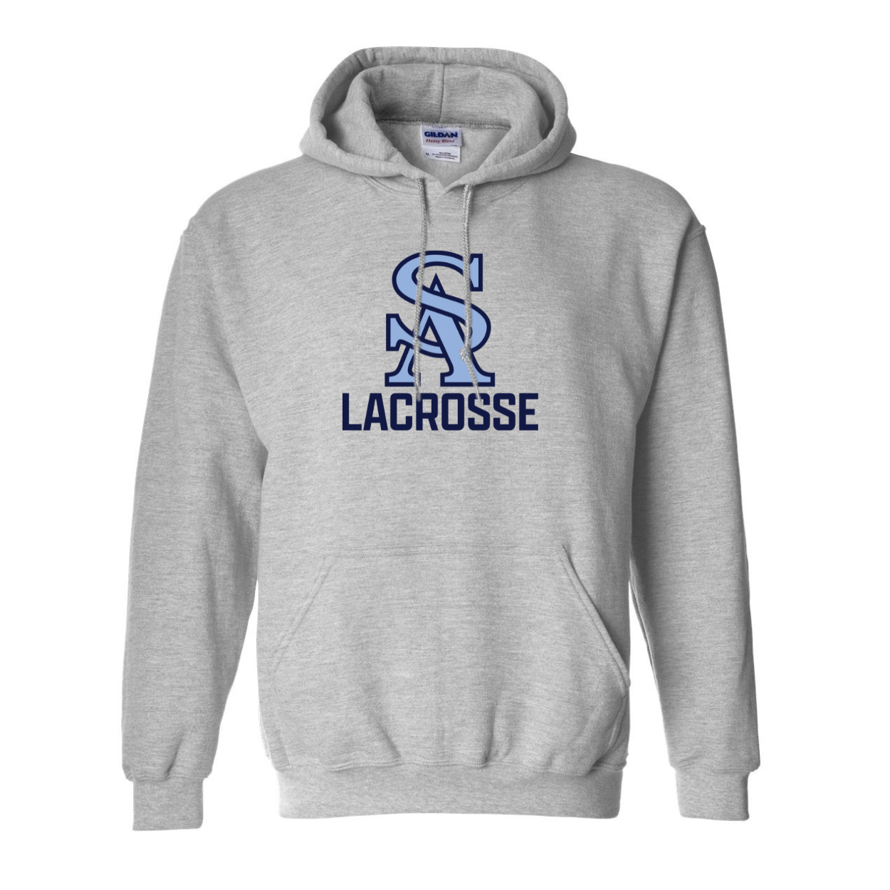 Saints Lacrosse | Heavyweight Hooded Sweatshirt in Sport Gray