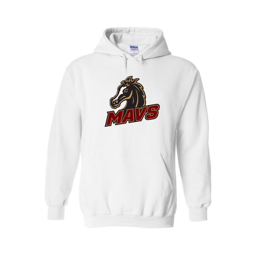 GHS | Mavs Horse Heavy Blend Hooded Sweatshirt in White