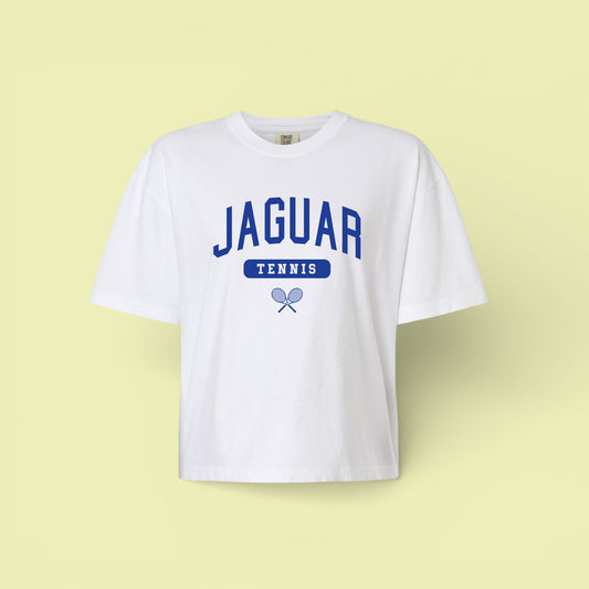 Jaguar Tennis | Jaguar Tennis Comfort Colors White Boxy Tee