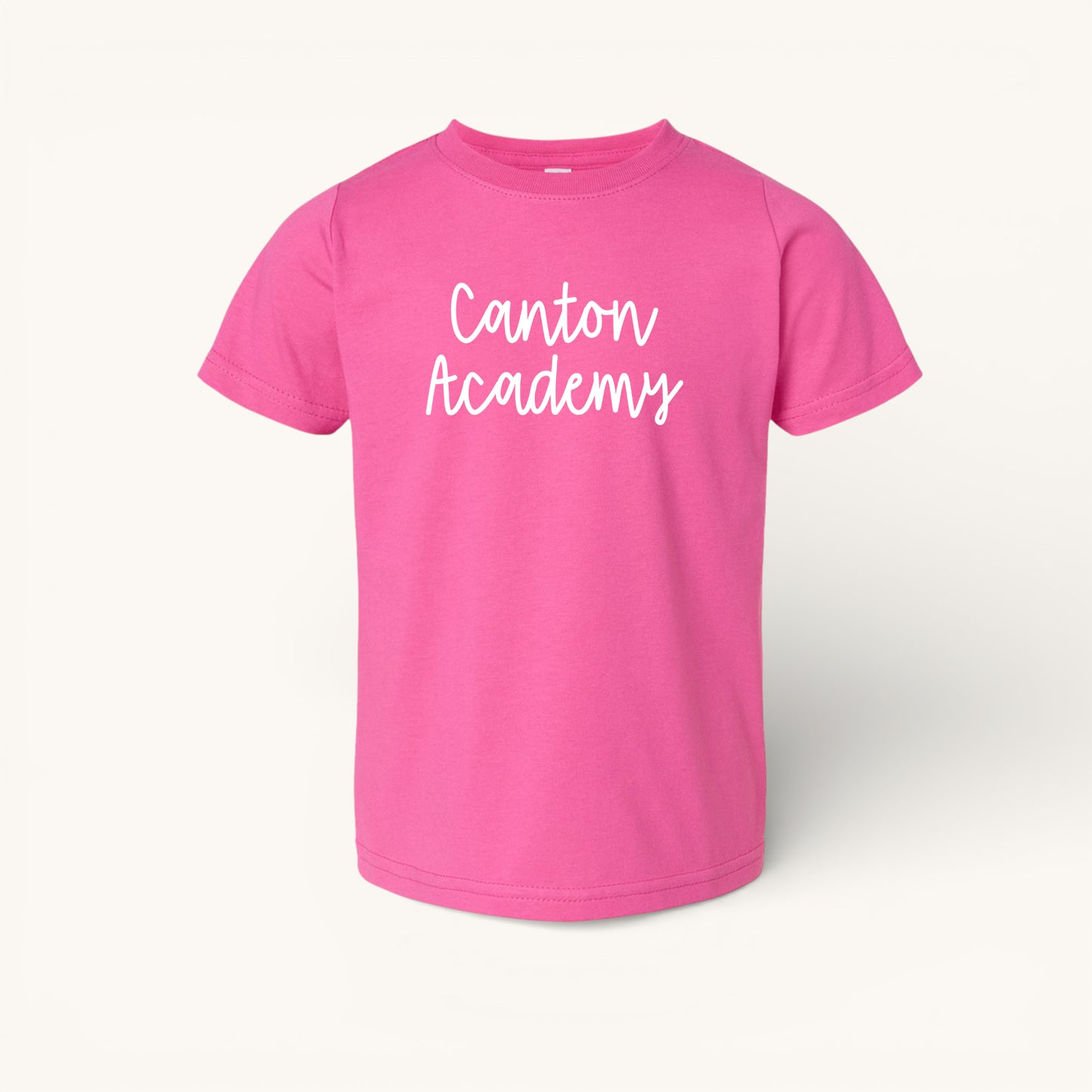 Canton Academy | Raspberry Canton Academy Triblend T-Shirt (Toddler)