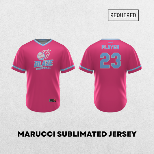 Brick City Blaze | Marucci Pink Sublimated Jersey Pink