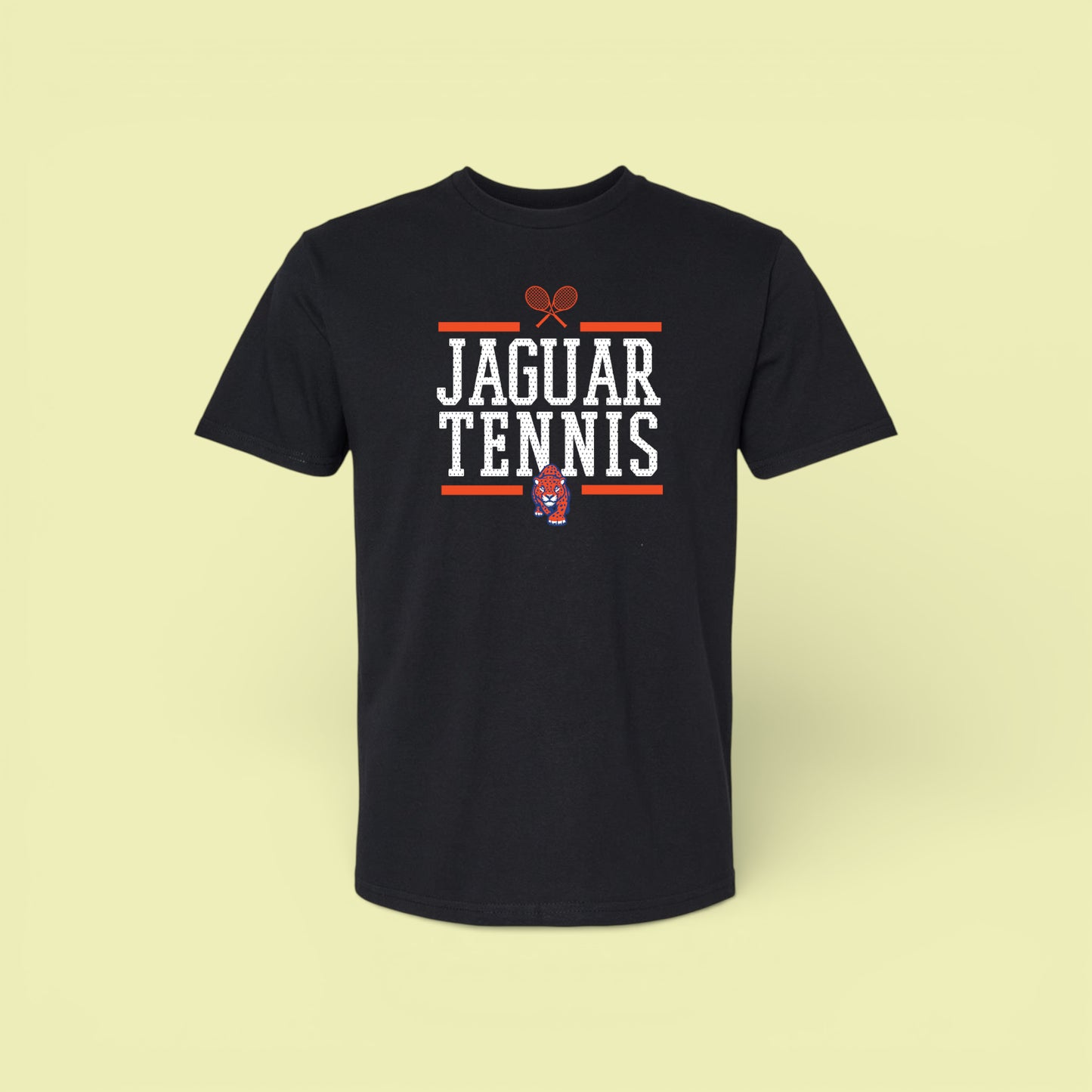 Jaguar Tennis | Jaguar Tennis Mesh Block Tee in Black