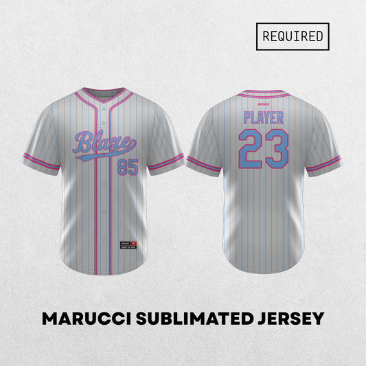 Brick City Blaze | Marucci Pinstripe Sublimated Jersey