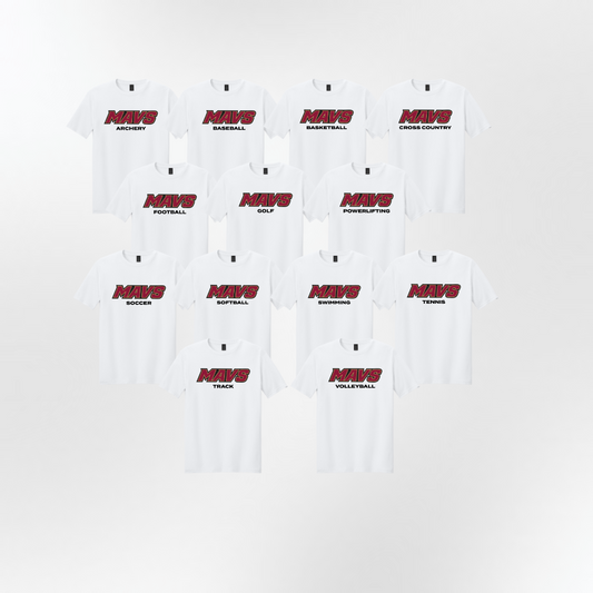 GHS | Mavs Sport Specific Cotton Blend Tee in White