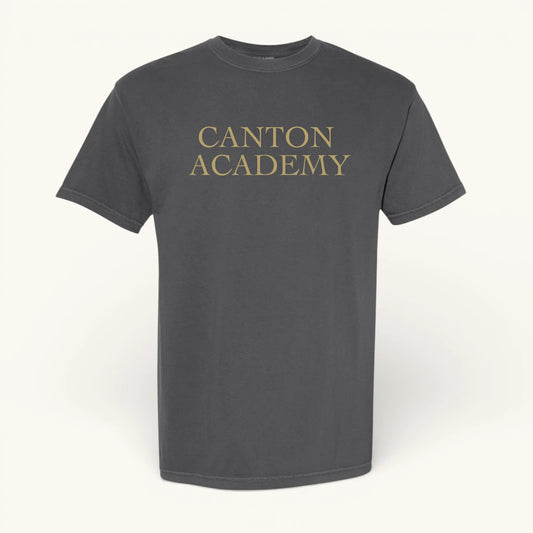 Canton Academy | CA Serif Logo Comfort Colors Crewneck T-Shirt