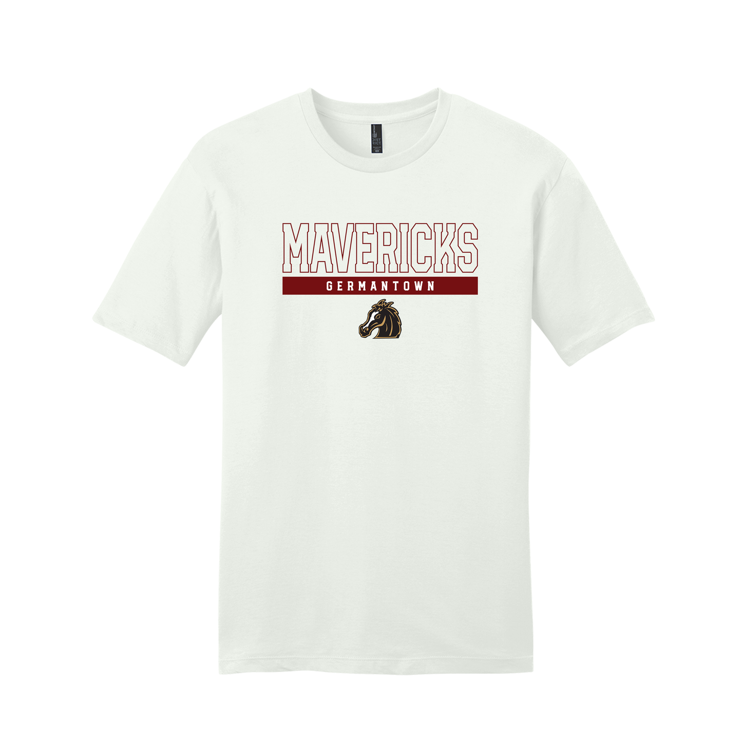 GHS | Mavericks Outlined Block Tee in White Smoke