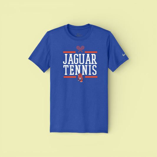 Jaguar Tennis | Jaguar Tennis Mesh Block Nike Tee in Royal
