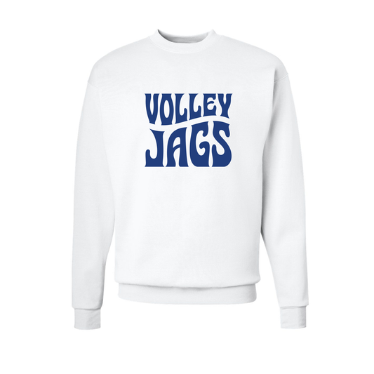 MC Volleyball - Volley Jags White Crewneck Sweatshirt