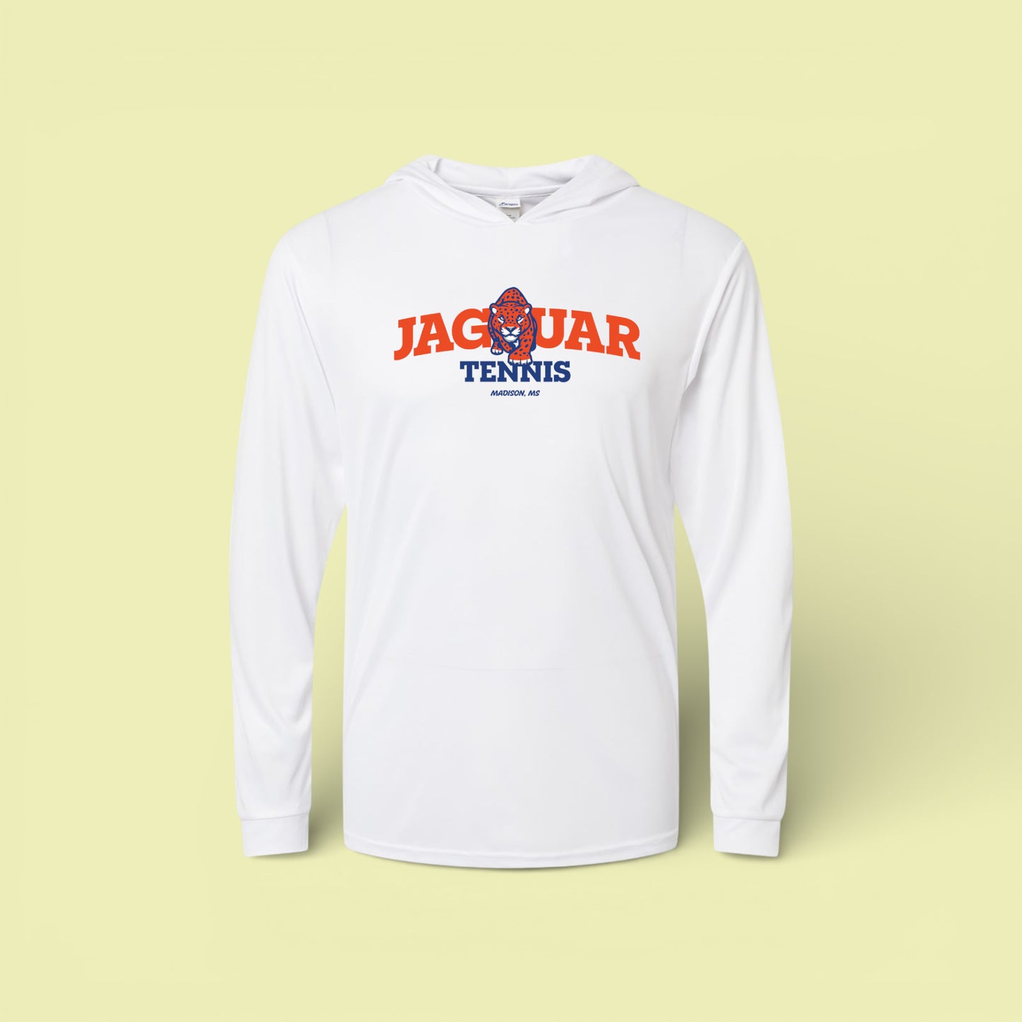 Jaguar Tennis | Jag Arch White Lightweight Hoodie