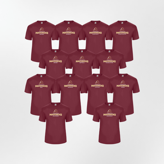 GHS | Mavericks Sport Specific Performance Tee in Cardinal