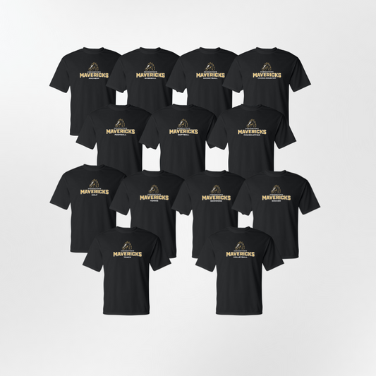 GHS | Mavericks Sport Specific Performance Tee in Black