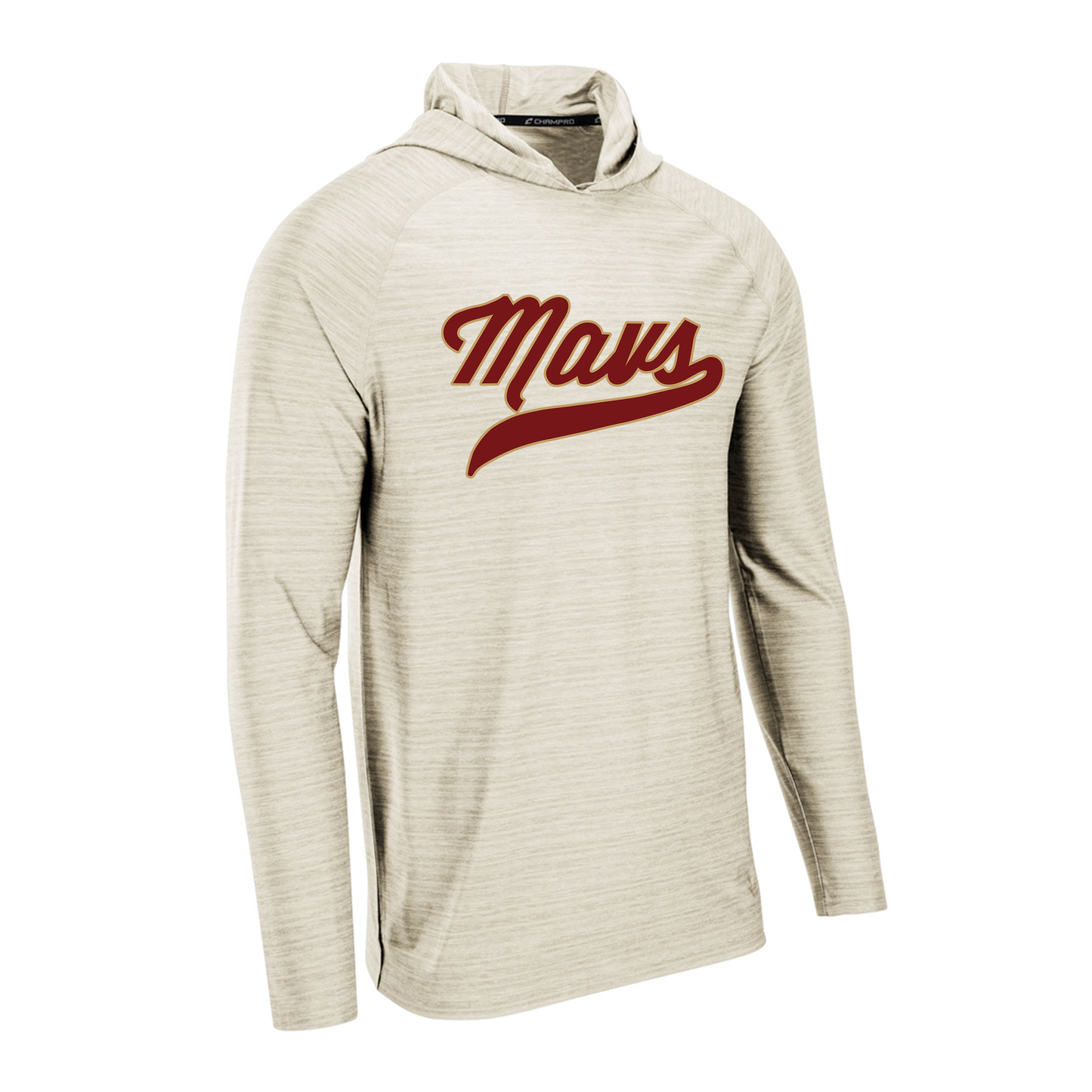 GHS | Mavs Script Performace UV Hoodie in Oatmeal