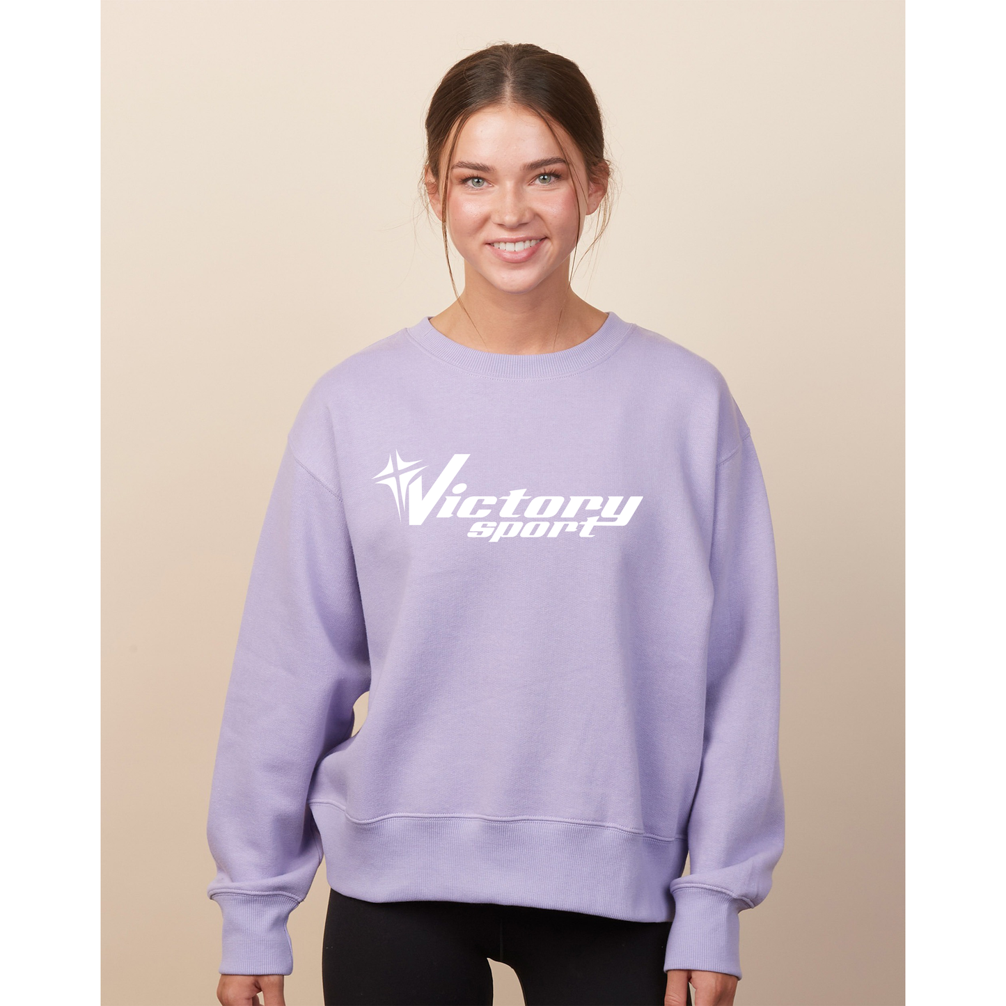 Victory Gymnastics Crewneck Sweatshirt in Lilac